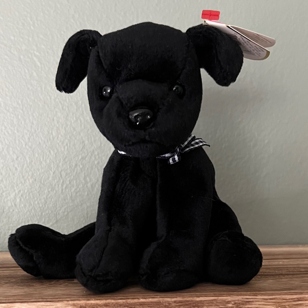 RETIRED Ty Beanie Baby - Luke (Black Lab)